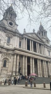 The current version of St Paul’s Cathedral was officially completed in 1711 after 35 years of construction. There has been a St Paul’s Cathedral on the grounds since 604 A.D.