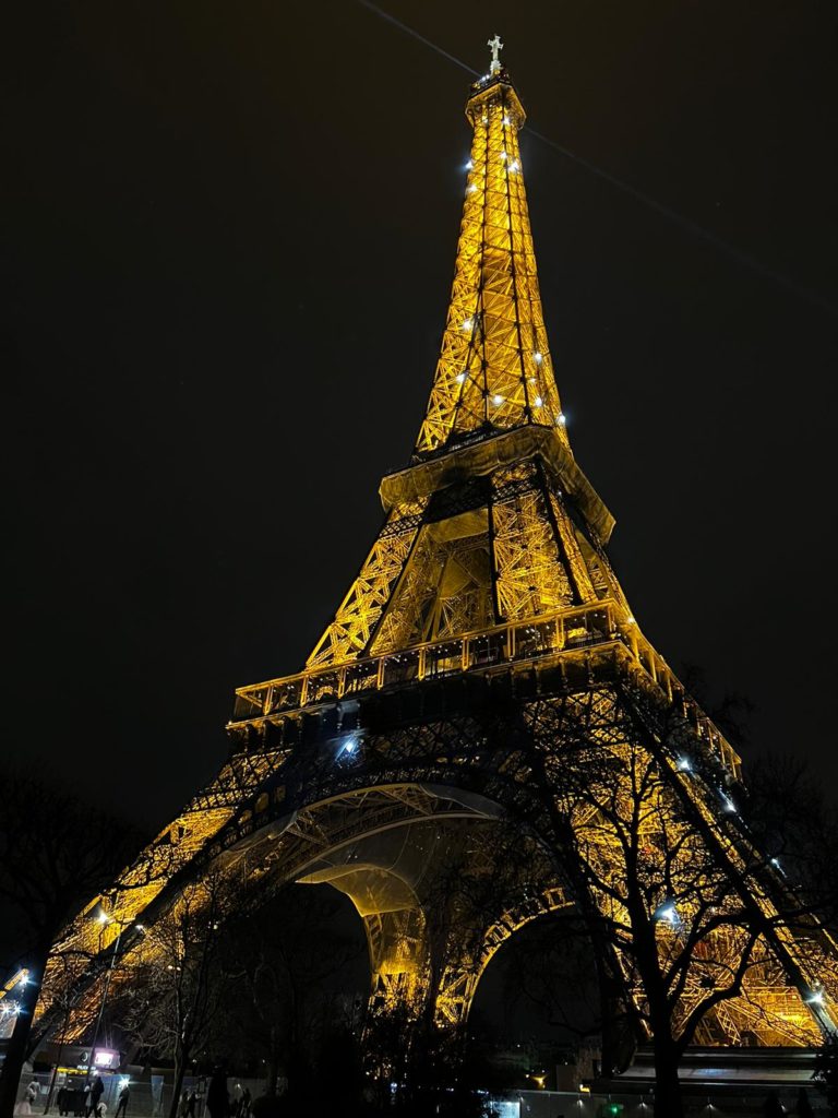 The Eiffel Tower at night during a weekend trip to Paris. Photo submitted by Grace Fatino.